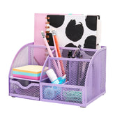 EXERZ Mesh Desk Organiser – 7 Compartments, Multifunctional Pencil Holder (LPPL)