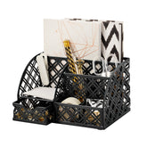 EXERZ Mesh Metal Desk Organiser – 7 Compartments, Multifunctional