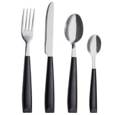 EXZACT Cutlery Set 16PCS - Stainless Steel with Plastic Wide Handles