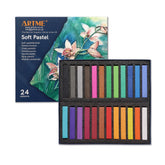 Artme Soft Pastel Paint Sticks Set 24 Assorted Vibrant Colours