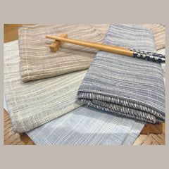 CosyAurora Natural Linen Placemats Set of 4, 30x40cm
