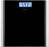 EXZACT High Precision Digital Bathroom Scale – Backlit LCD kg/st/lbs, Black