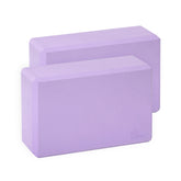 EXERZ Yoga Blocks – 2pcs, Anti-Slip, High Density, Travel-Friendly Pilates Bricks (Lavender)