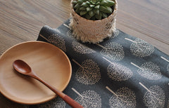 CosyAurora Mulberry Trees Linen Placemats, Set of 4, 30 x 40 cm