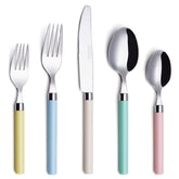 Exzact Cutlery Set 20pcs Stainless Steel - Mixed Coloured Handles