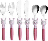 Exzact Children's Cutlery Stainless Steel 6pcs Set/Kids Cutlery (Rabbit x 6)