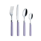 EXZACT Cutlery Set 16pcs Stainless Steel - Coloured Handles