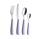 EXZACT Cutlery Set Coloured 16pcs Stainless Steel(Lilac x 16)
