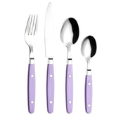 EXZACT Cutlery Set 24pcs Stainless Steel - with Rivet Craft Handles