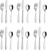 Exzact Childrens Cutlery Set 18pcs Stainless Steel -