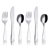 Exzact Children's Cutlery Stainless Steel 6pcs Set/Kids Cutlery/Toddler - Dinosaurs