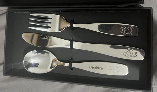 The Gift Every Child Will Love — Personalised Stainless-Steel Cutlery Sets