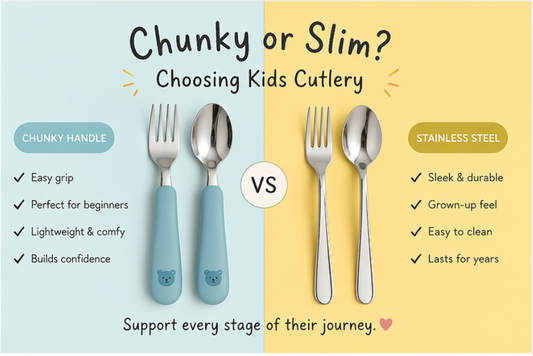 Chunky or Slim? Choosing Kids Cutlery