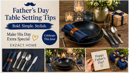 Father’s Day Table Setting Tips: Bold, Simple, and Stylish