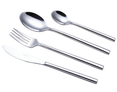 Exzact Cutlery Set Forged Stainless Steel - Forks, Table Knives, Table Spoons, Teaspoons