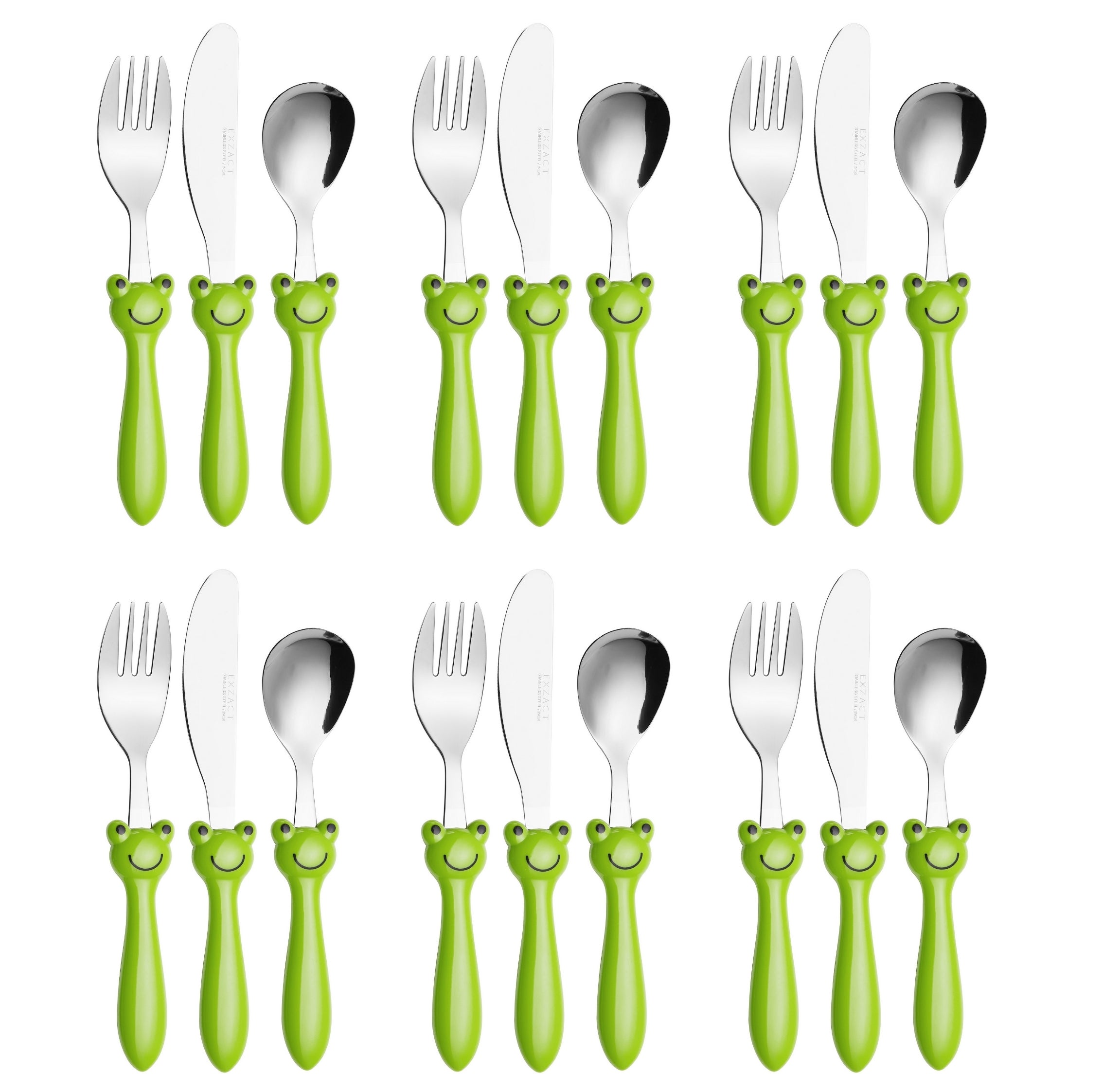 Exzact Children's Cutlery Stainless Steel /Kids Cutlery/Toddler Utensils/Flatware