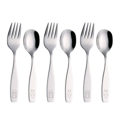 Exzact Children Cutlery 6pcs Stainless Steel