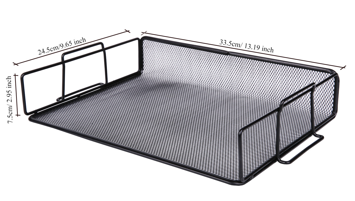 EXERZ Stackable Paper Sorters – 2pcs, 2-Tier Desk Organiser, Office/Home