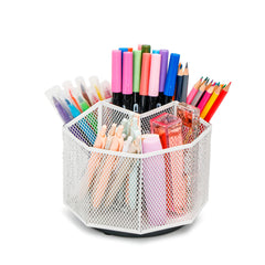 EXERZ Desk Organiser/Pencil Holder/Multifunctional 360 Rotating