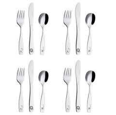 Exzact Children's Cutlery 12pcs Set Stainless Steel/Kids Cutlery