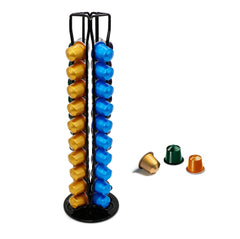 EXZACT Coffee Capsule Holder Compatible with Nespresso Classic(Black)