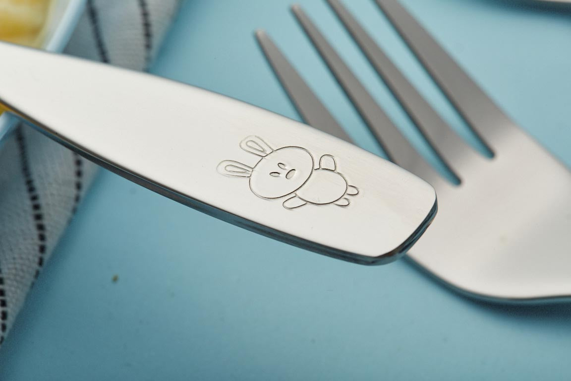 Exzact Childrens Cutlery 9pcs Stainless Steel, Kid Cutlery/Todler Silverware