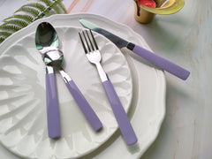 EXZACT Cutlery Set 16pcs Stainless Steel - Coloured Handles