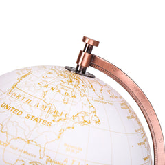 Exerz 20cm Globe Golden and White - Wedding Globe (English)