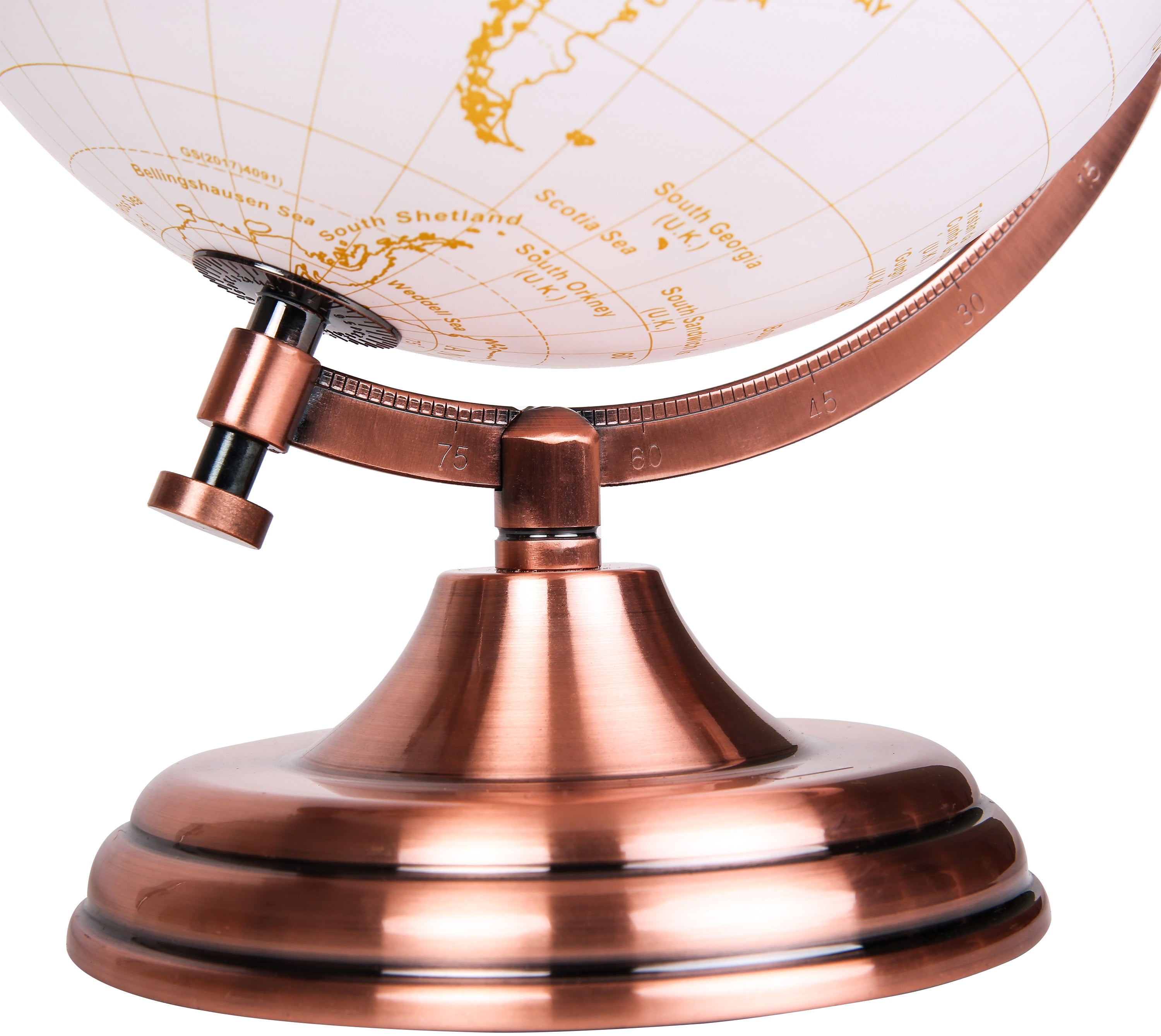 Exerz 20cm Globe Golden and White - Wedding Globe (English)