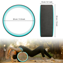 Exerz Yoga Wheel 33cm x 14 cm Pilates Roller - Stretching & Balancing