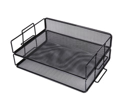 EXERZ Stackable Paper Sorters – 2pcs, 2-Tier Desk Organiser, Office/Home