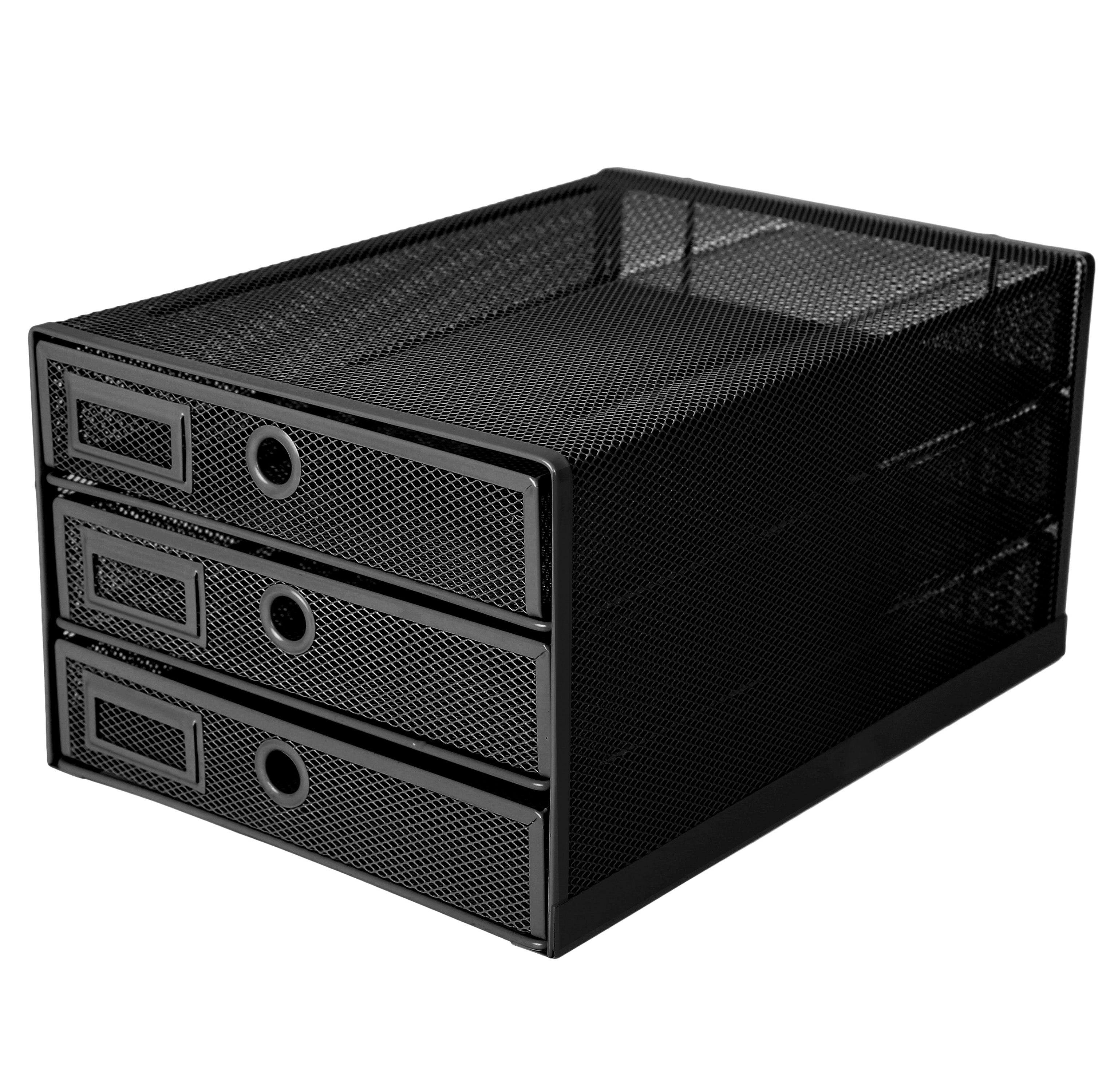 EXERZ Paper Sorter 3 Tier Drawers A4 / Multifunctional Desk Organiser/Letter Tray