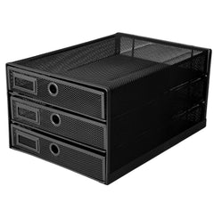 EXERZ Paper Sorter 3 Tier Drawers A4 / Multifunctional Desk Organiser/Letter Tray