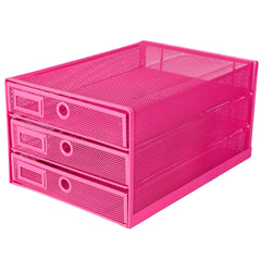 EXERZ Paper Sorter 3 Tier Drawers A4 / Multifunctional Desk Organiser/Letter Tray