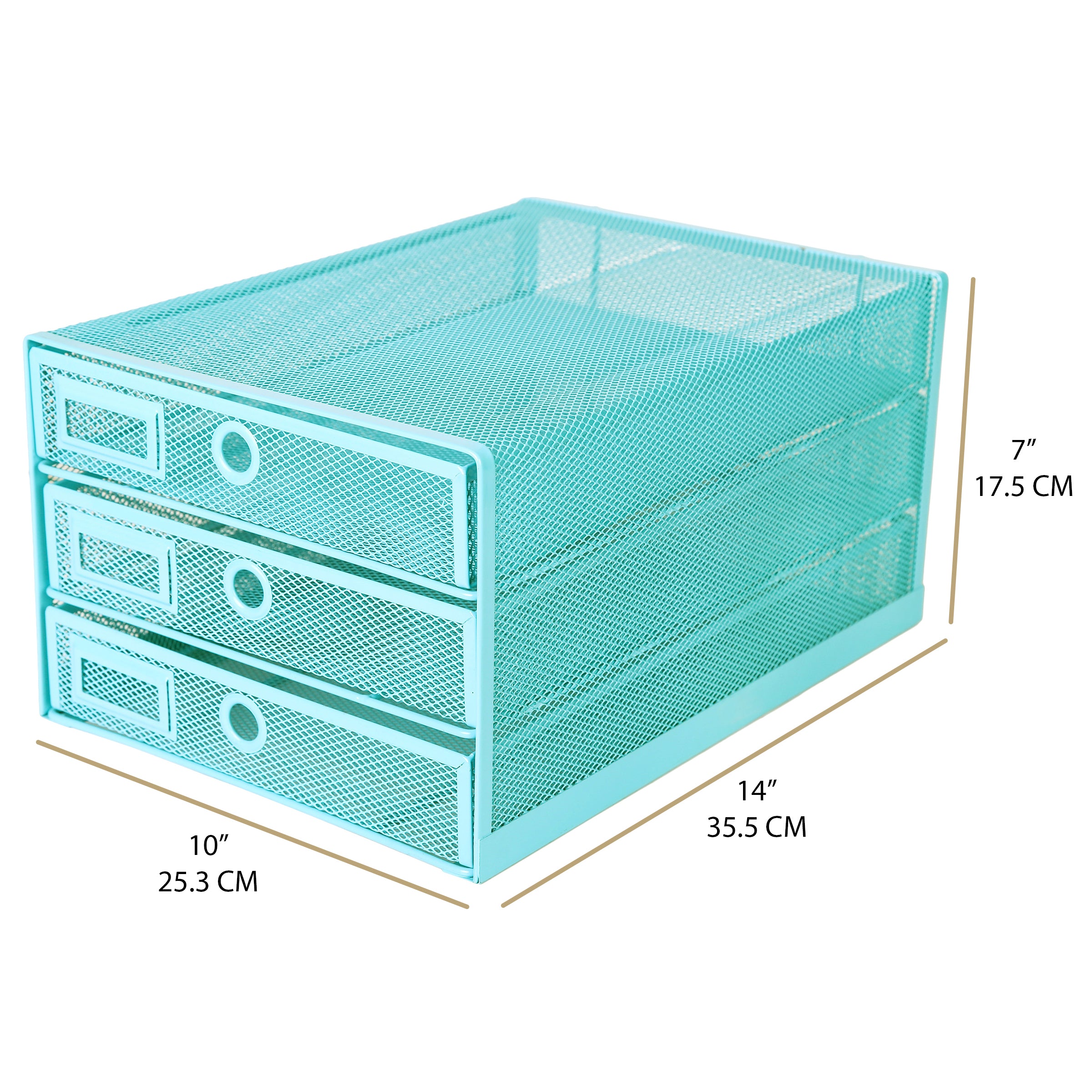 EXERZ Paper Sorter 3 Tier Drawers A4 / Multifunctional Desk Organiser/Letter Tray