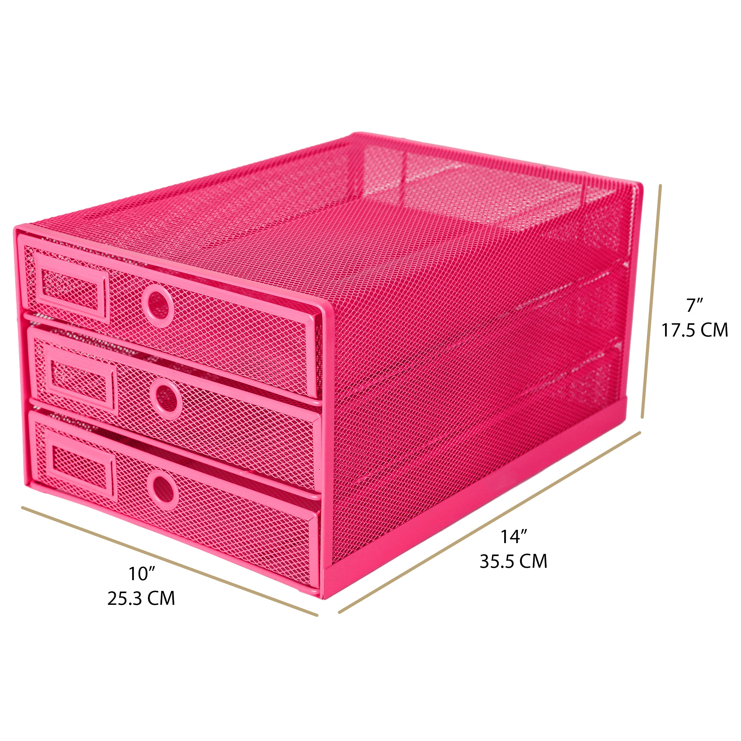 EXERZ Paper Sorter 3 Tier Drawers A4 / Multifunctional Desk Organiser/Letter Tray