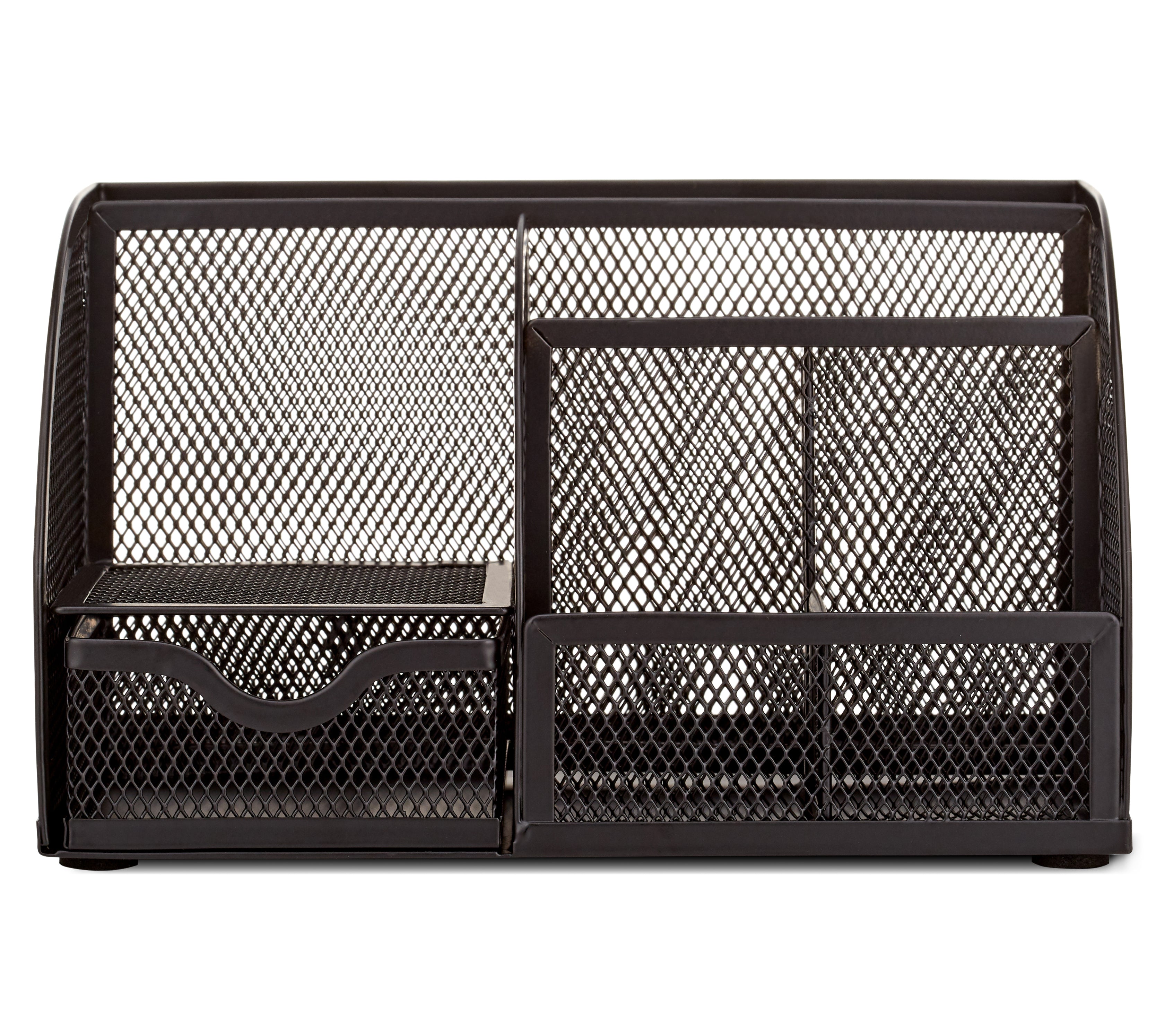 EXERZ Mesh Desk Organiser – 7 Compartments, Multifunctional Pencil Holder