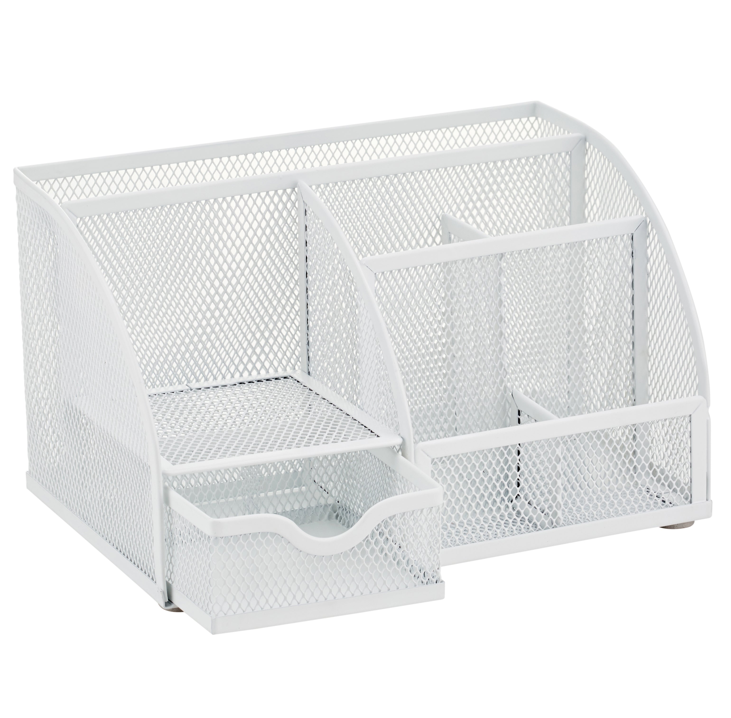 EXERZ Mesh Desk Organiser – 7 Compartments, Multifunctional Pencil Holder