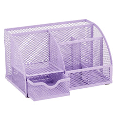 EXERZ Mesh Desk Organiser – 7 Compartments, Multifunctional Pencil Holder (LPPL)