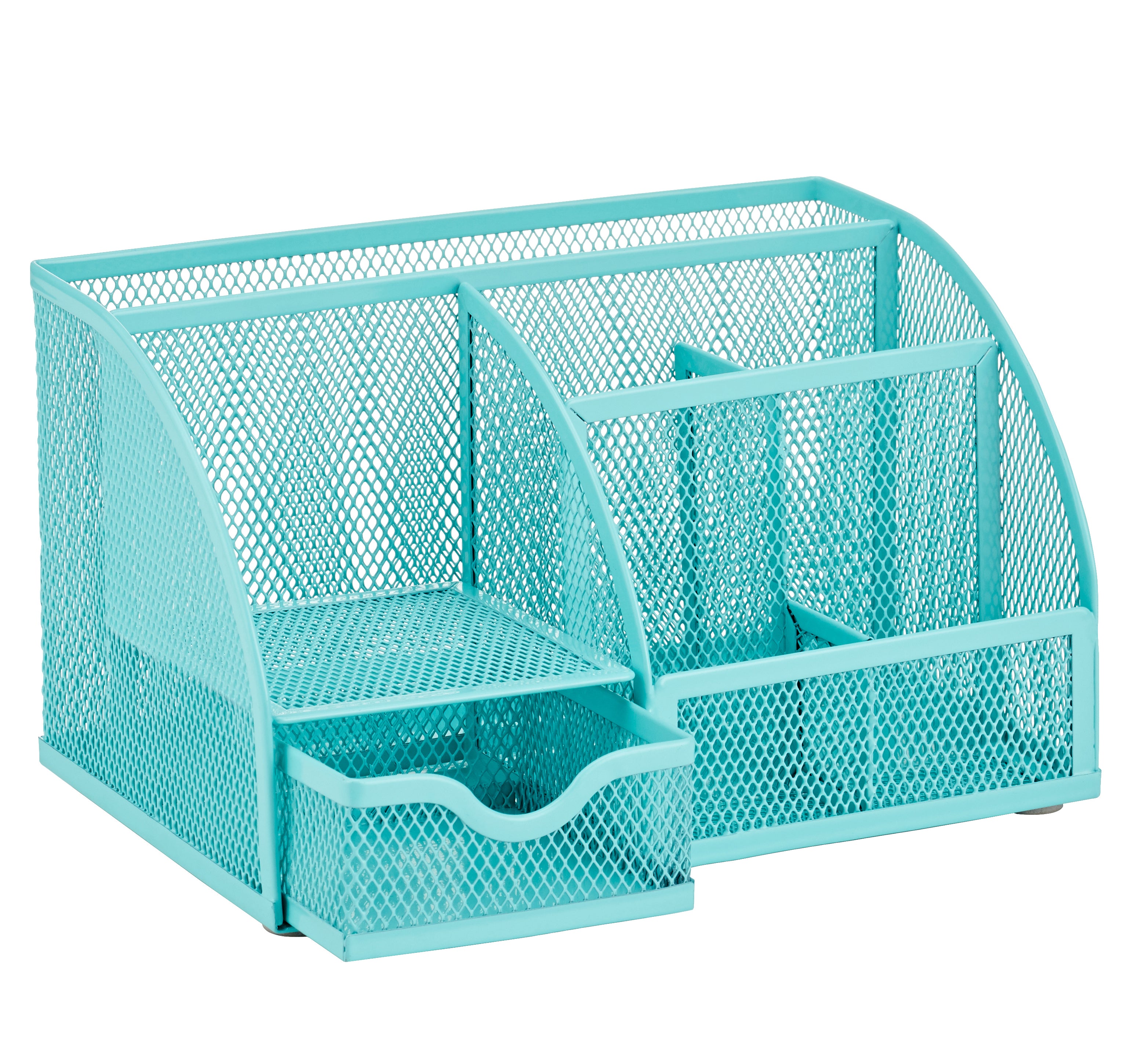 EXERZ Mesh Desk Organiser – 7 Compartments, Multifunctional Pencil Holder