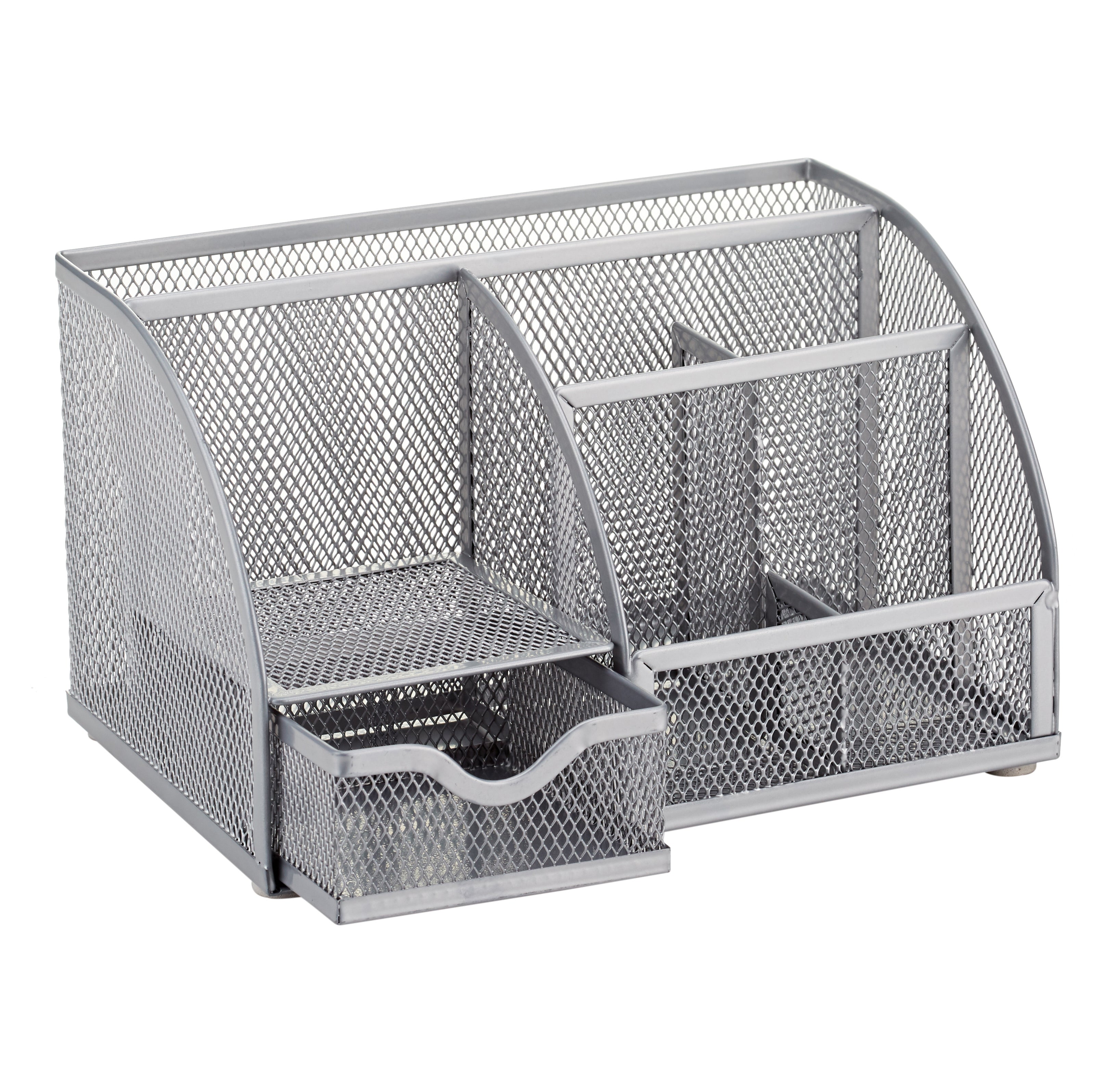 EXERZ Mesh Desk Organiser – 7 Compartments, Multifunctional Pencil Holder