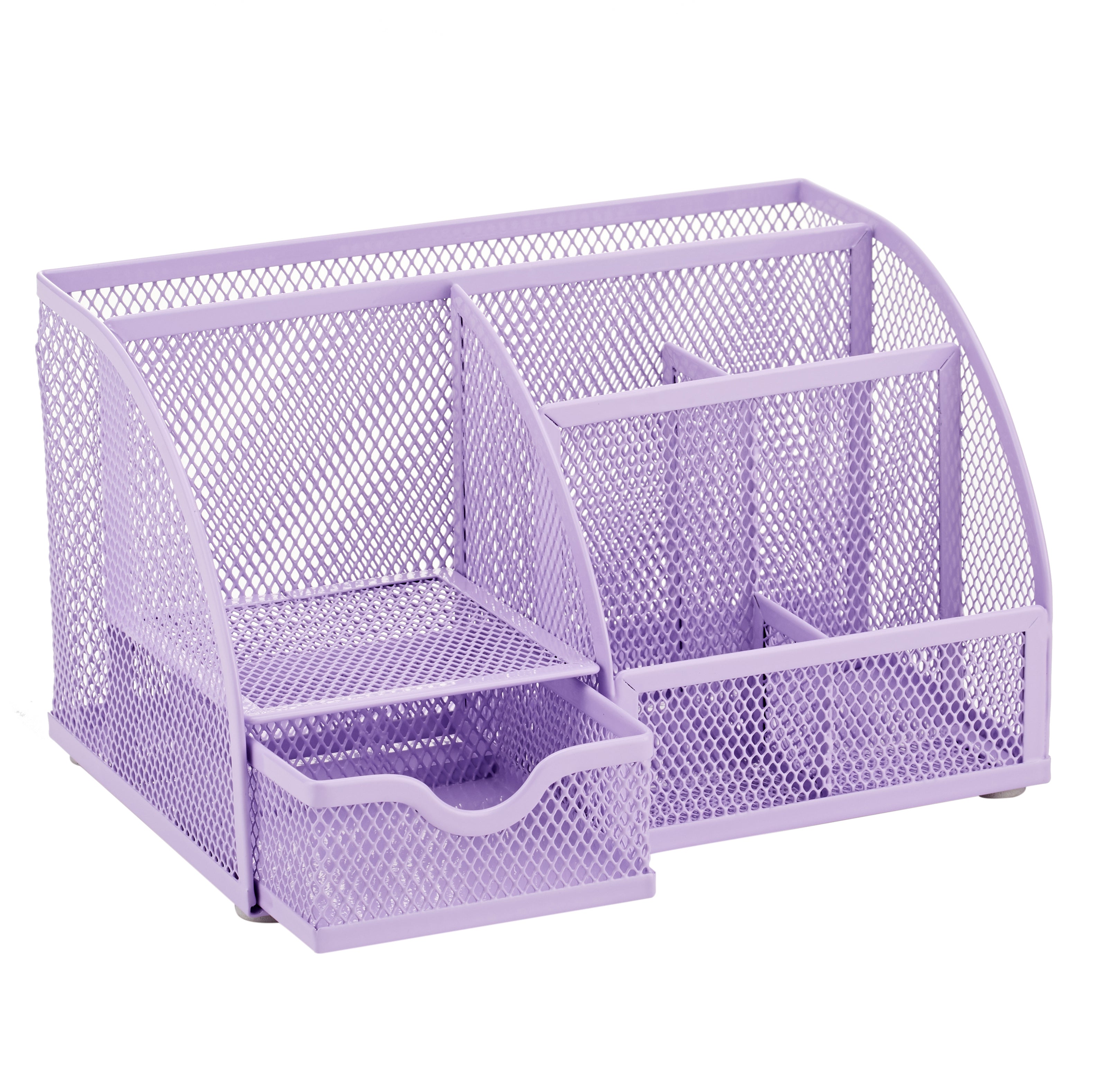 EXERZ Mesh Desk Organiser – 7 Compartments, Multifunctional Pencil Holder