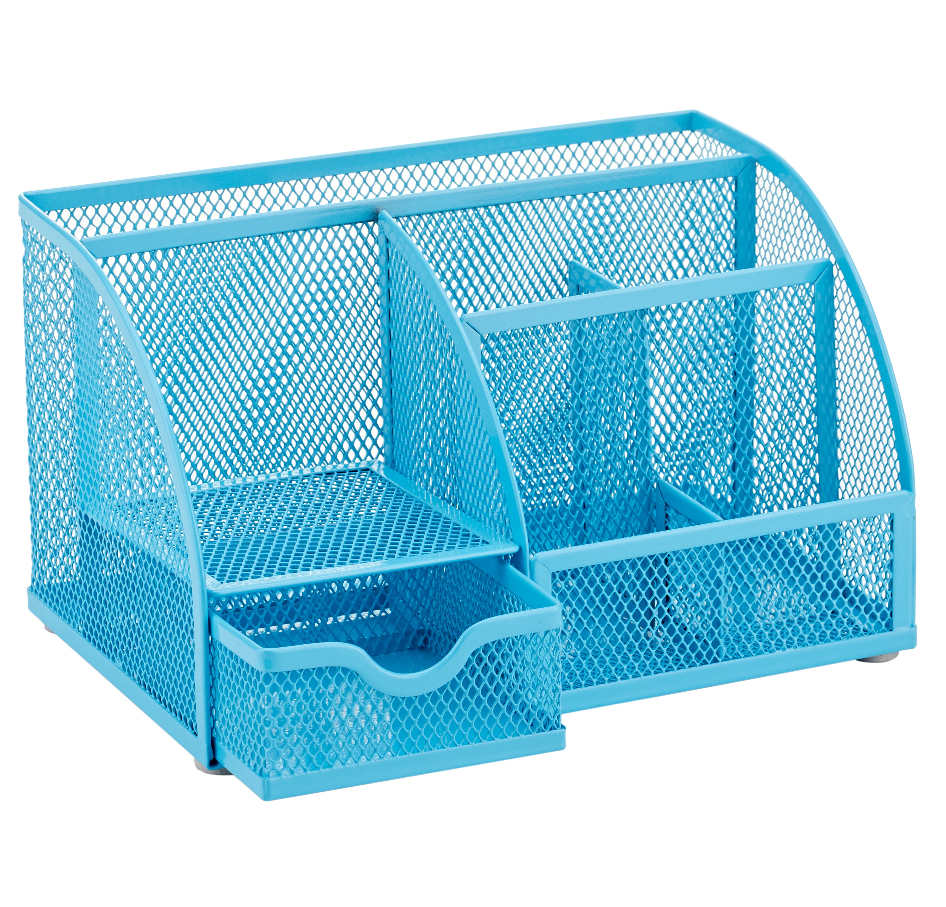EXERZ Mesh Desk Organiser – 7 Compartments, Multifunctional Pencil Holder