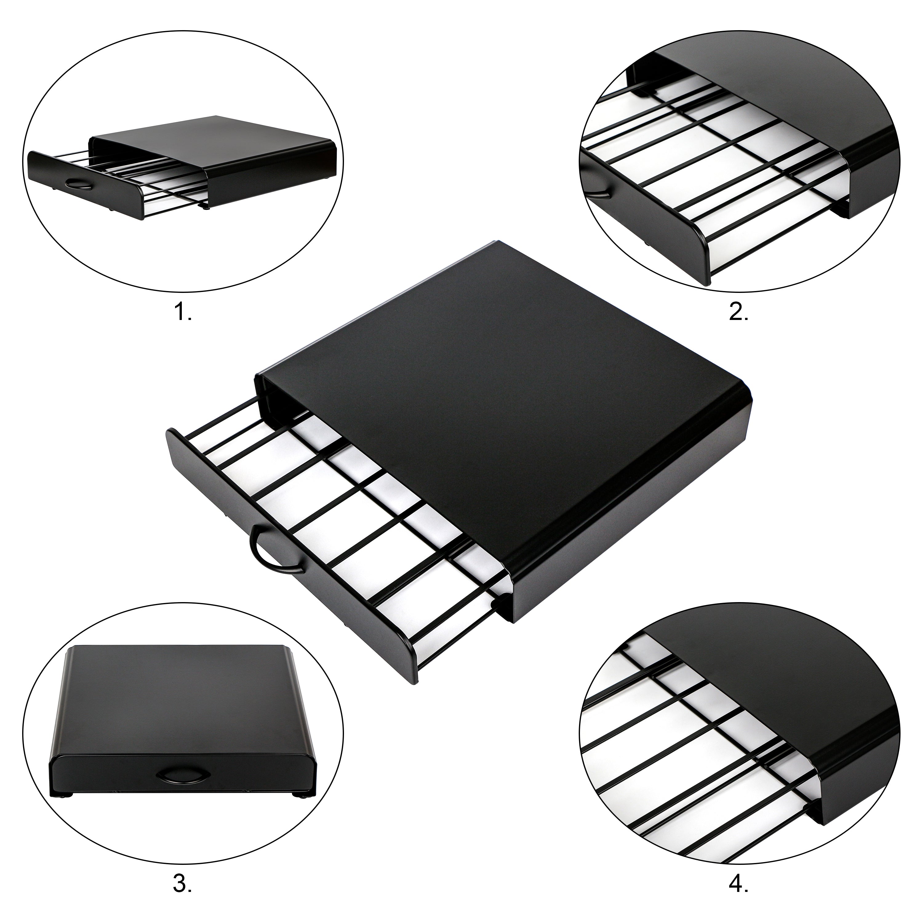 EXZACT Coffee Capsule Drawer, Compatible with Dolce Gusto,Capacity Max 36 pods