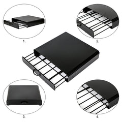 EXZACT Coffee Capsule Drawer, Compatible with Dolce Gusto,Capacity Max 36 pods