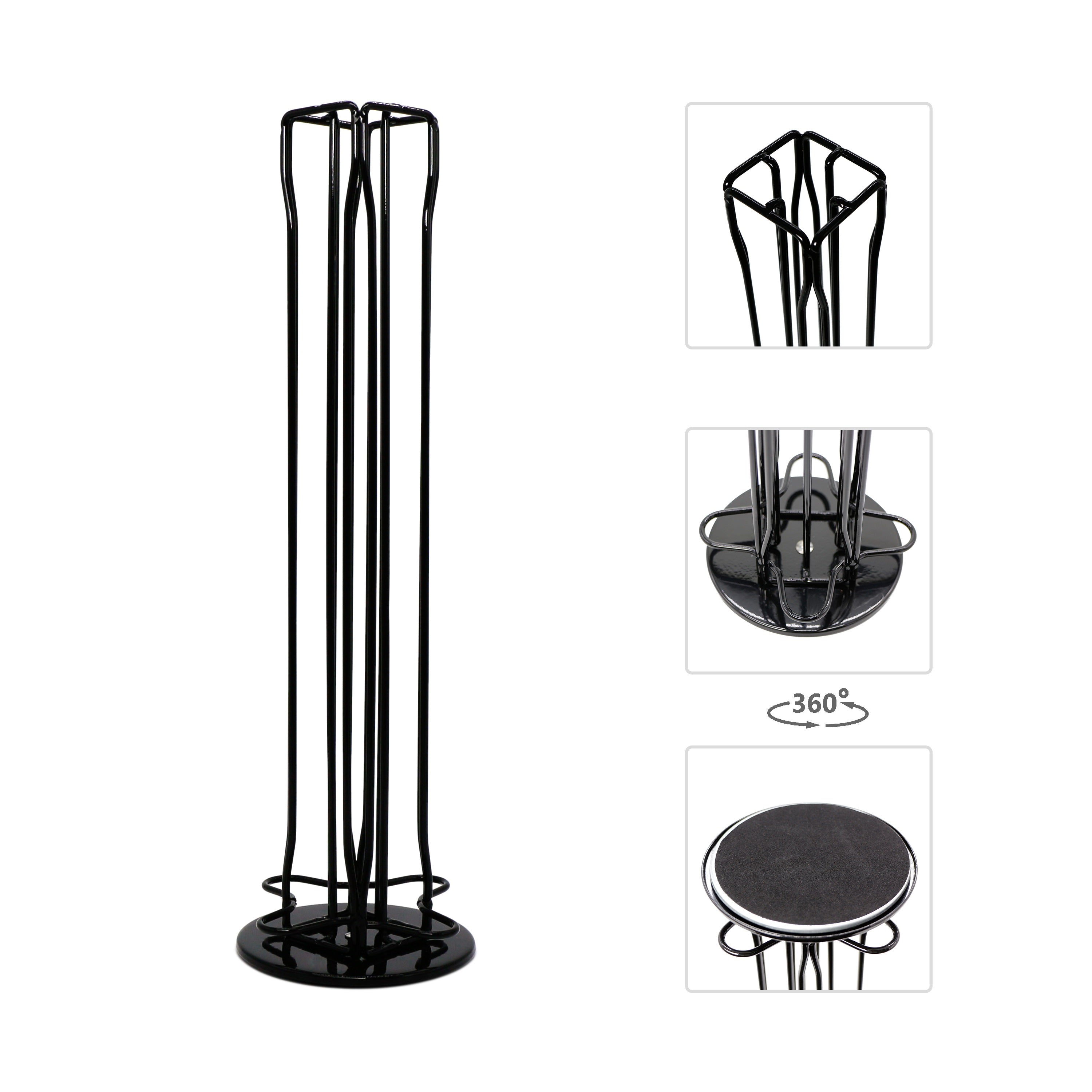 EXZACT Coffee Capsule Holder Compatible with Nespresso Classic(Black)