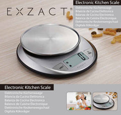 Exzact Digital Kitchen Scale- Stainless Steel- Capacity 5kgs
