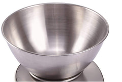Exzact Digital Kitchen Scale with a Mixing Bowl Stainless Steel