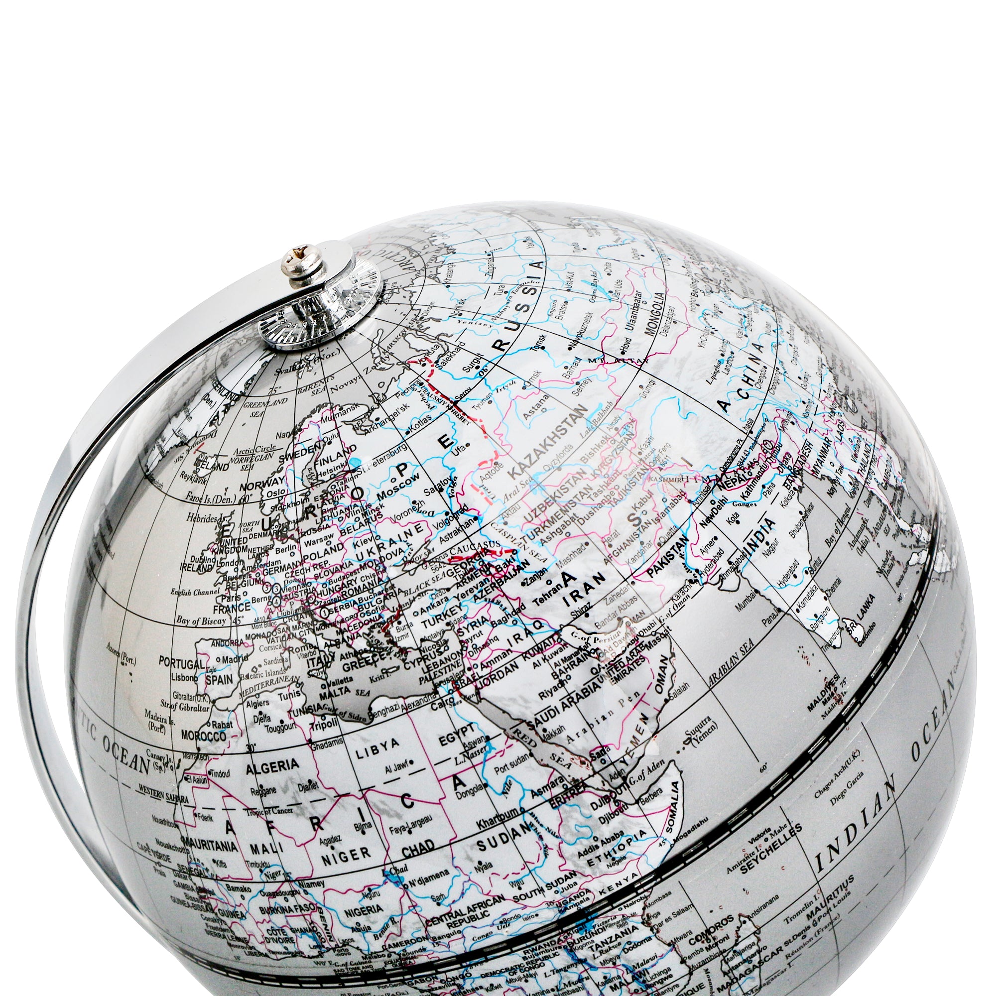 TOPGLOBE World Globe Mini Antique Globe - Educational