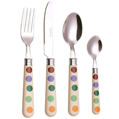 Exzact Cutlery Polka Dots Stainless Steel - Dishwasher Safe